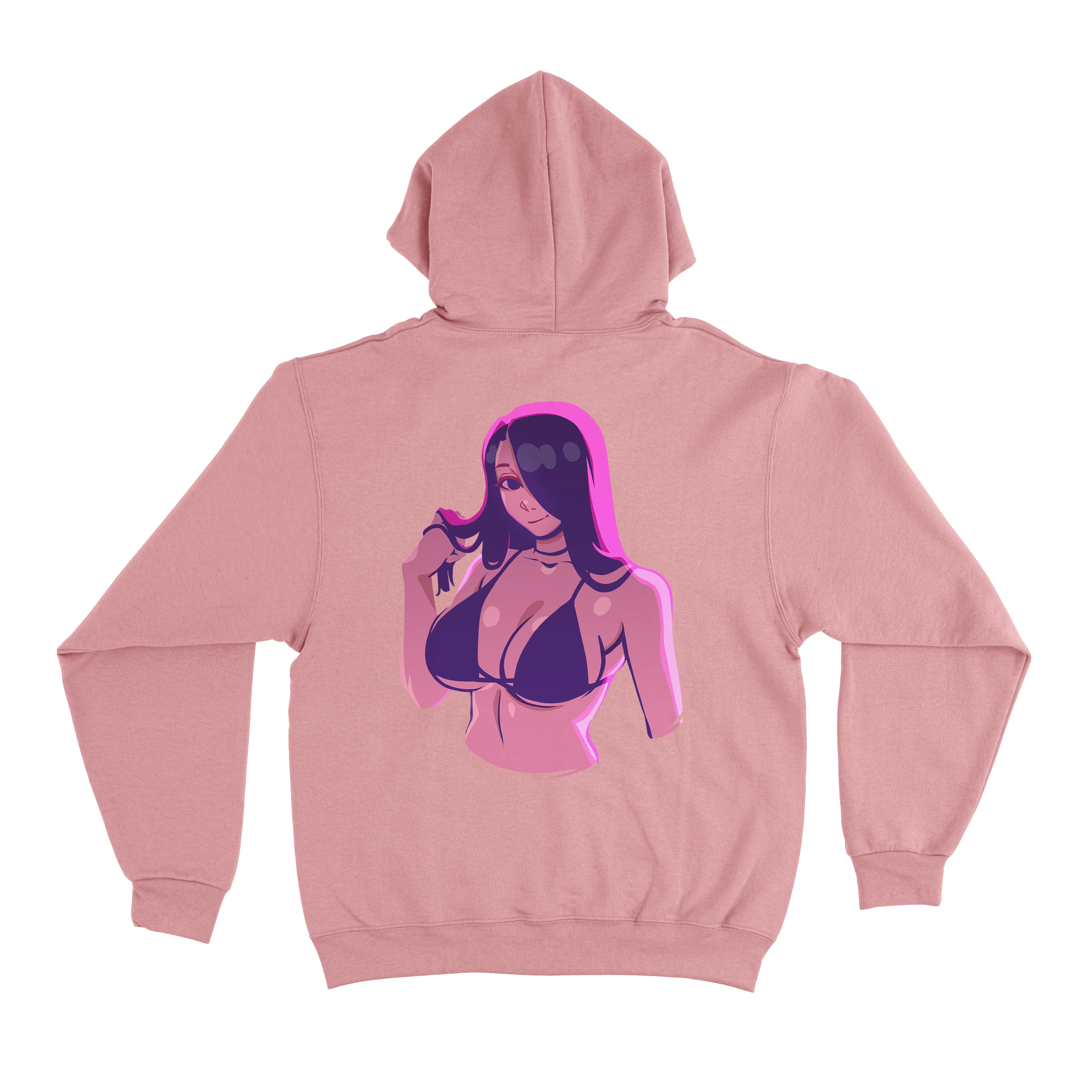 "TELEPURTE" Basic Hoodie Light Pink