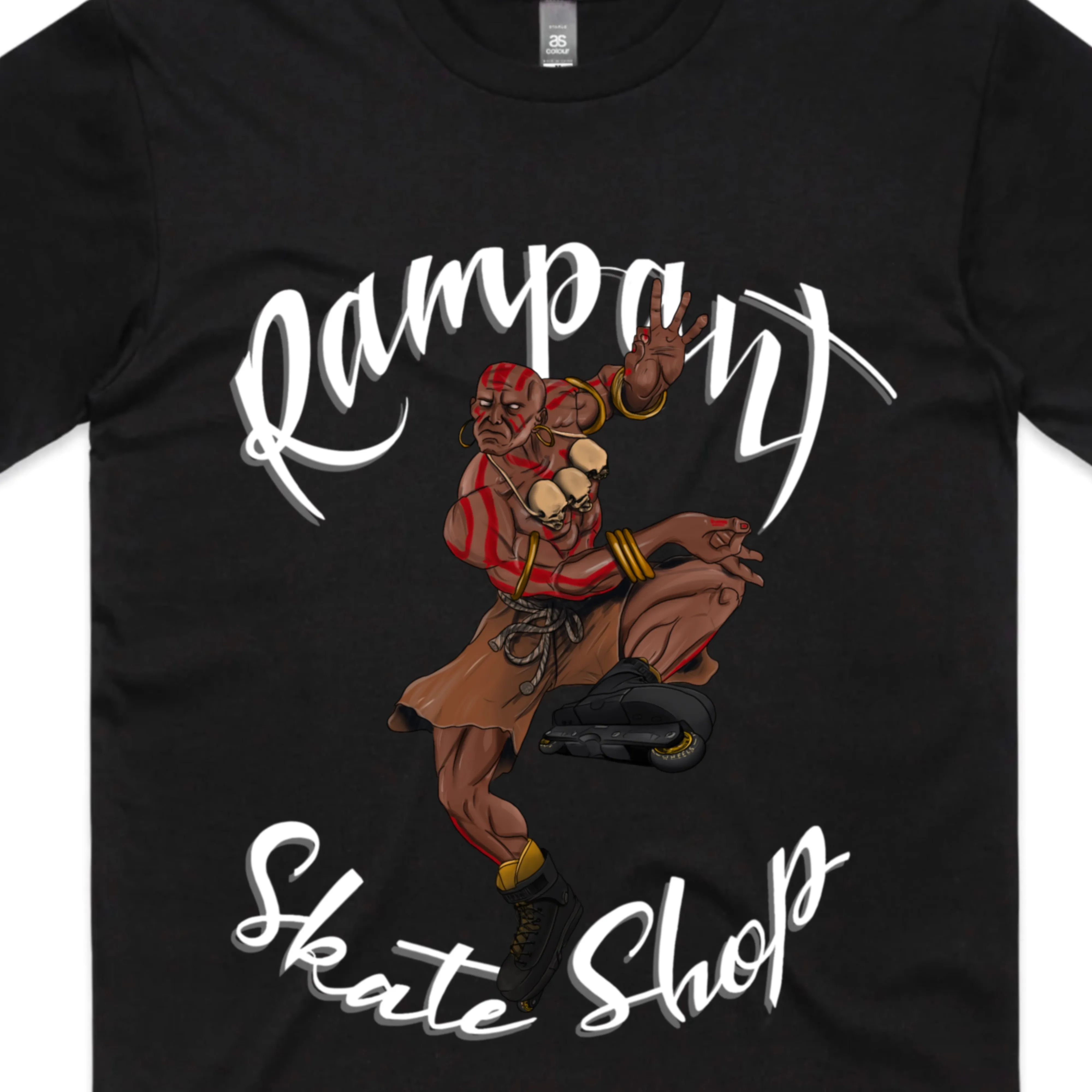 Rampant Skate Shop T-Shirt - Dhalsim