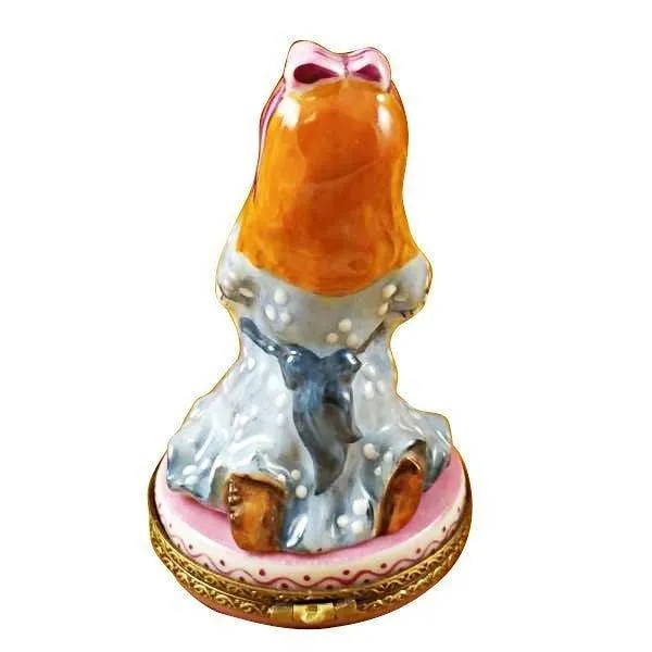 Red Haired Girl Praying limoges box