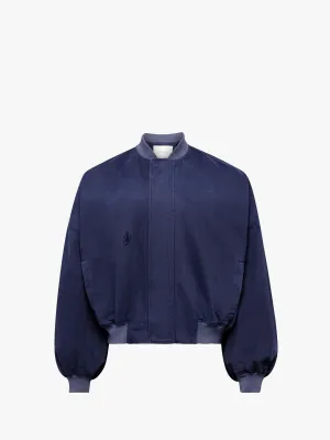 RELAXED COTTON BOMBER JACKET