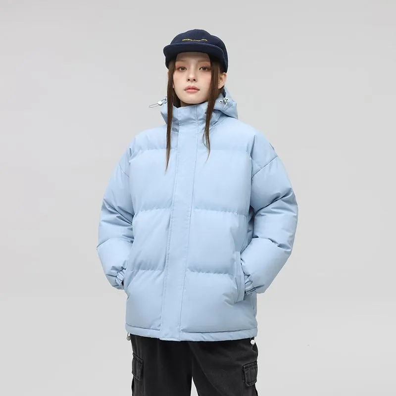 Relaxed-Fit Quilted Puffer Jacket with Thickened Padding