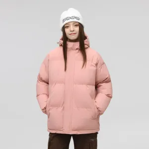 Relaxed-Fit Quilted Puffer Jacket with Thickened Padding