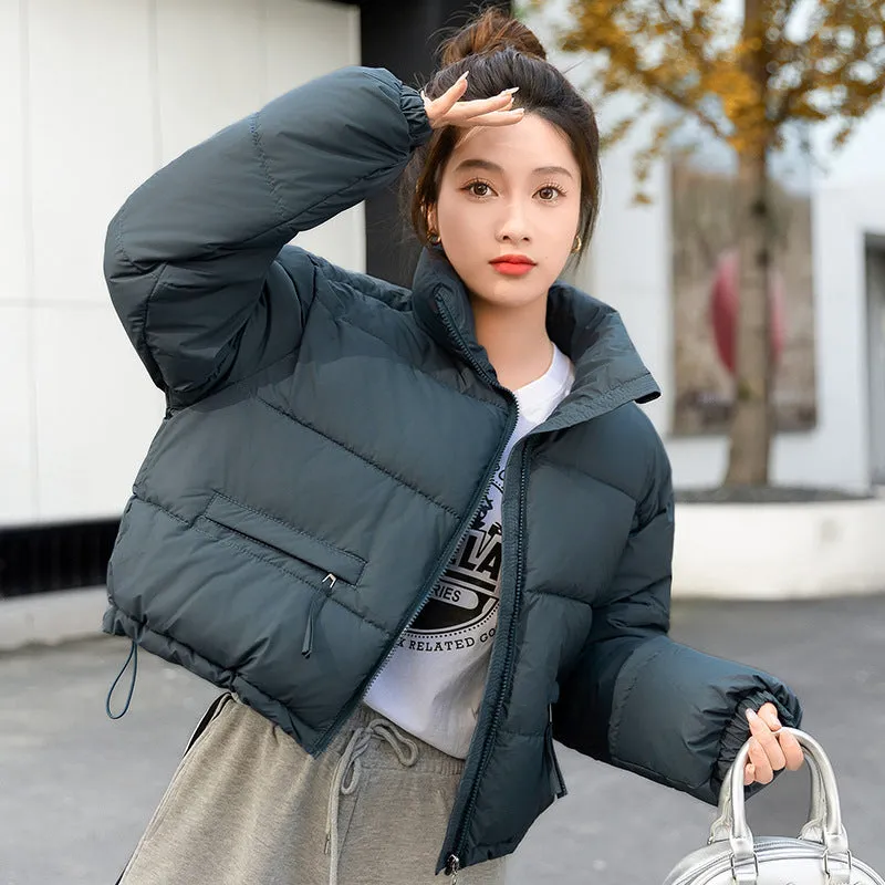 Relaxed-fit Thickened Puffer Jacket for Women Perfectly Windproof