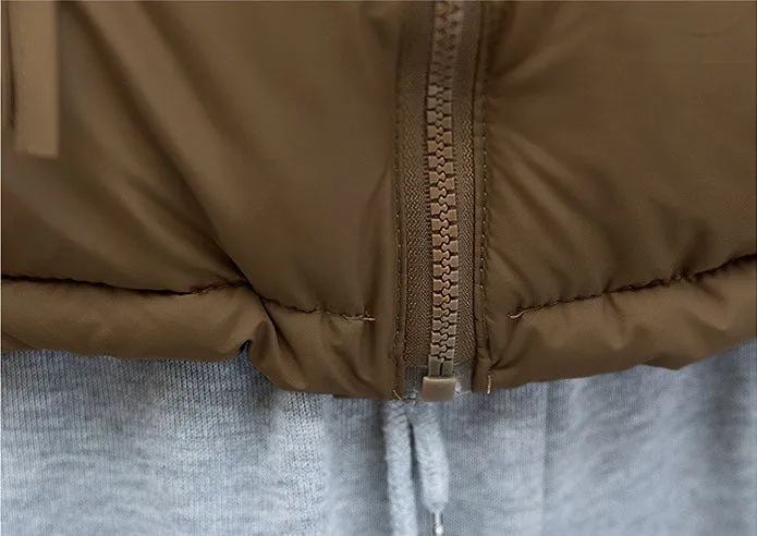 Relaxed-fit Thickened Puffer Jacket for Women Perfectly Windproof