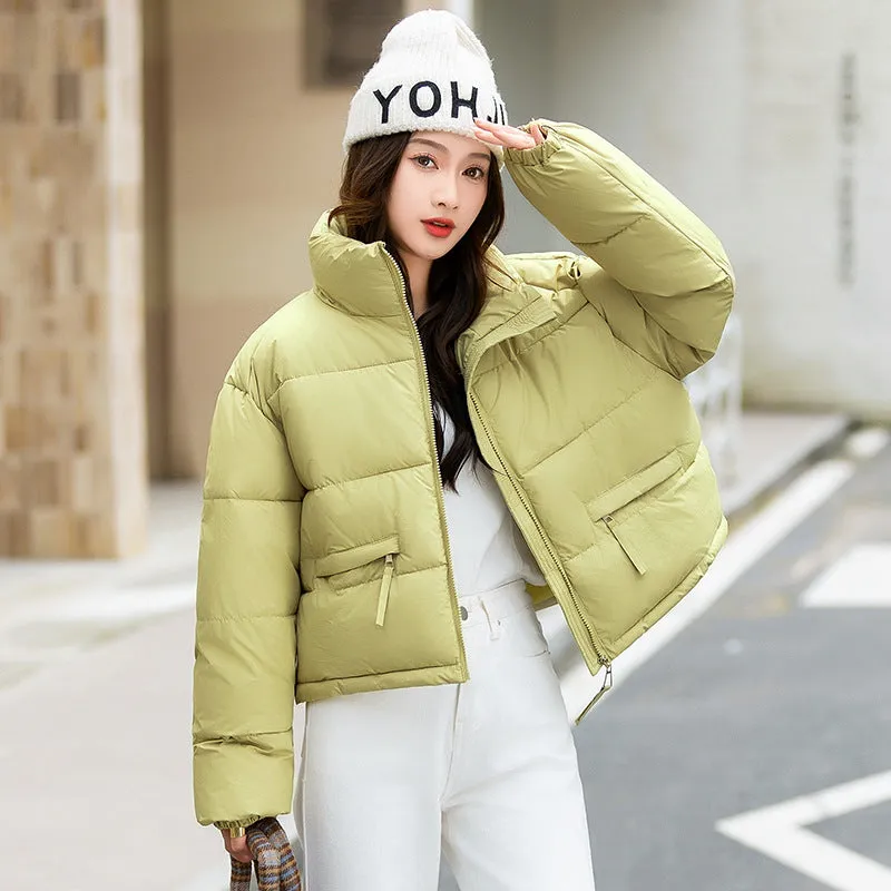 Relaxed-fit Thickened Puffer Jacket for Women Perfectly Windproof