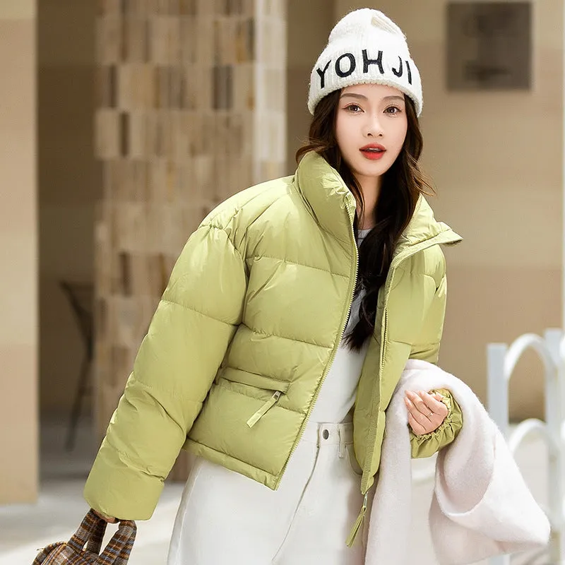 Relaxed-fit Thickened Puffer Jacket for Women Perfectly Windproof