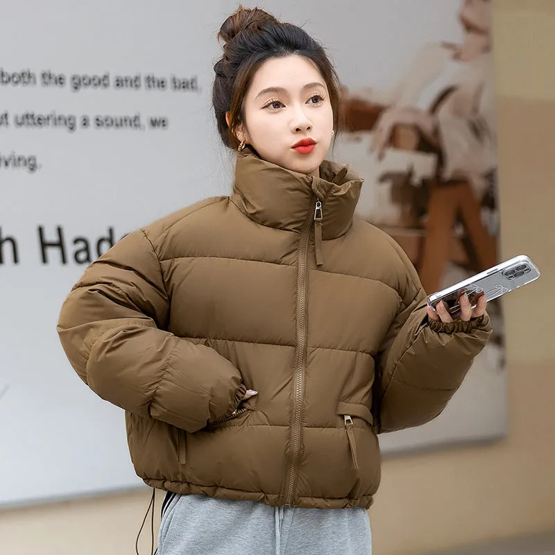 Relaxed-fit Thickened Puffer Jacket for Women Perfectly Windproof