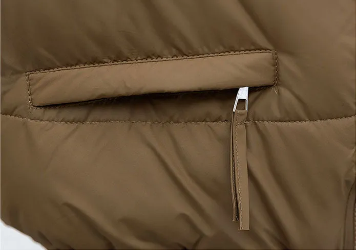 Relaxed-fit Thickened Puffer Jacket for Women Perfectly Windproof