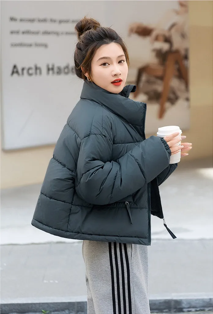 Relaxed-fit Thickened Puffer Jacket for Women Perfectly Windproof