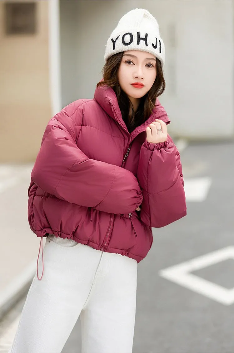 Relaxed-fit Thickened Puffer Jacket for Women Perfectly Windproof