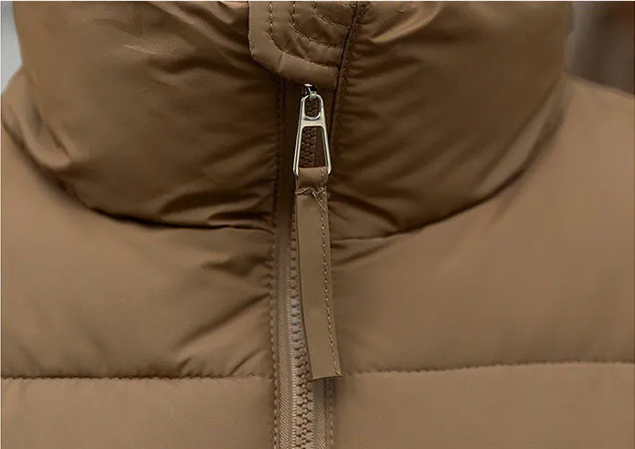 Relaxed-fit Thickened Puffer Jacket for Women Perfectly Windproof