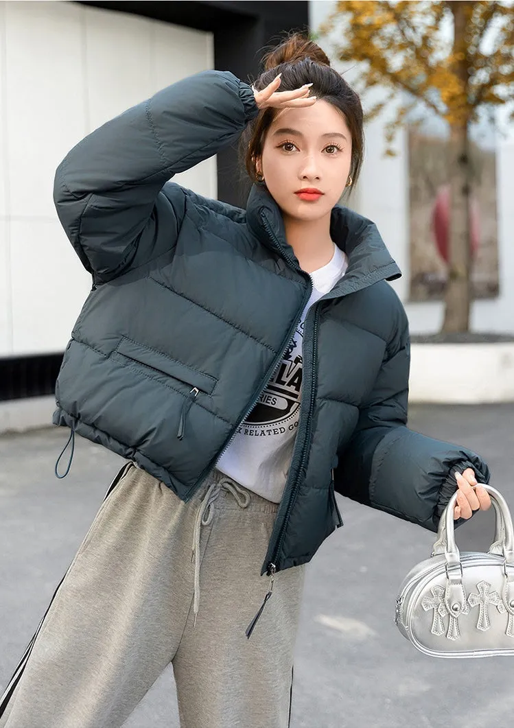 Relaxed-fit Thickened Puffer Jacket for Women Perfectly Windproof
