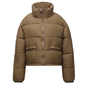 Relaxed-fit Thickened Puffer Jacket for Women Perfectly Windproof