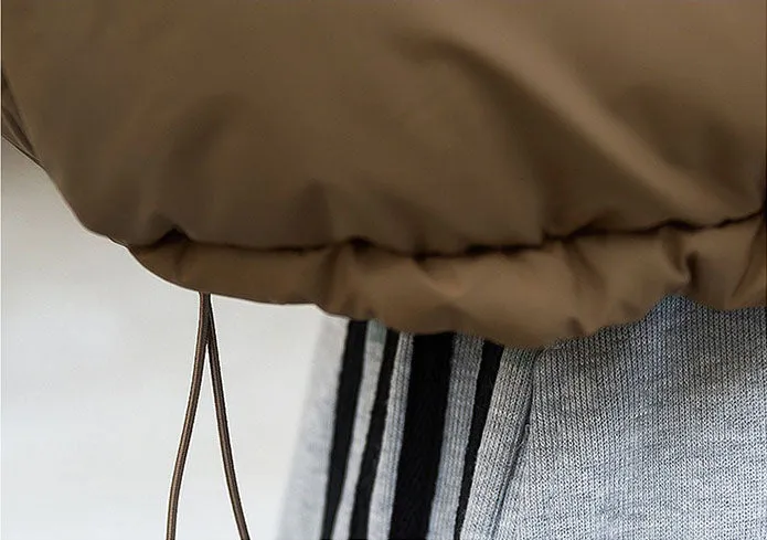 Relaxed-fit Thickened Puffer Jacket for Women Perfectly Windproof