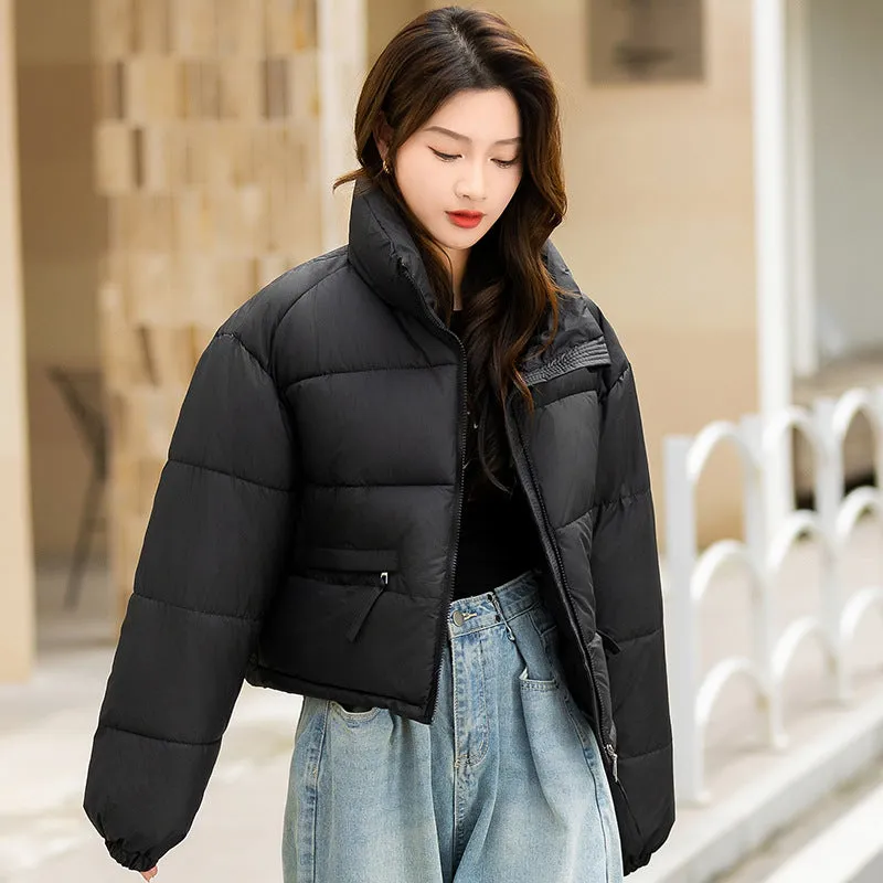 Relaxed-fit Thickened Puffer Jacket for Women Perfectly Windproof