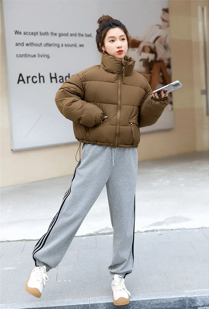Relaxed-fit Thickened Puffer Jacket for Women Perfectly Windproof