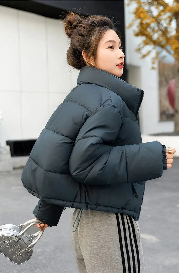 Relaxed-fit Thickened Puffer Jacket for Women Perfectly Windproof
