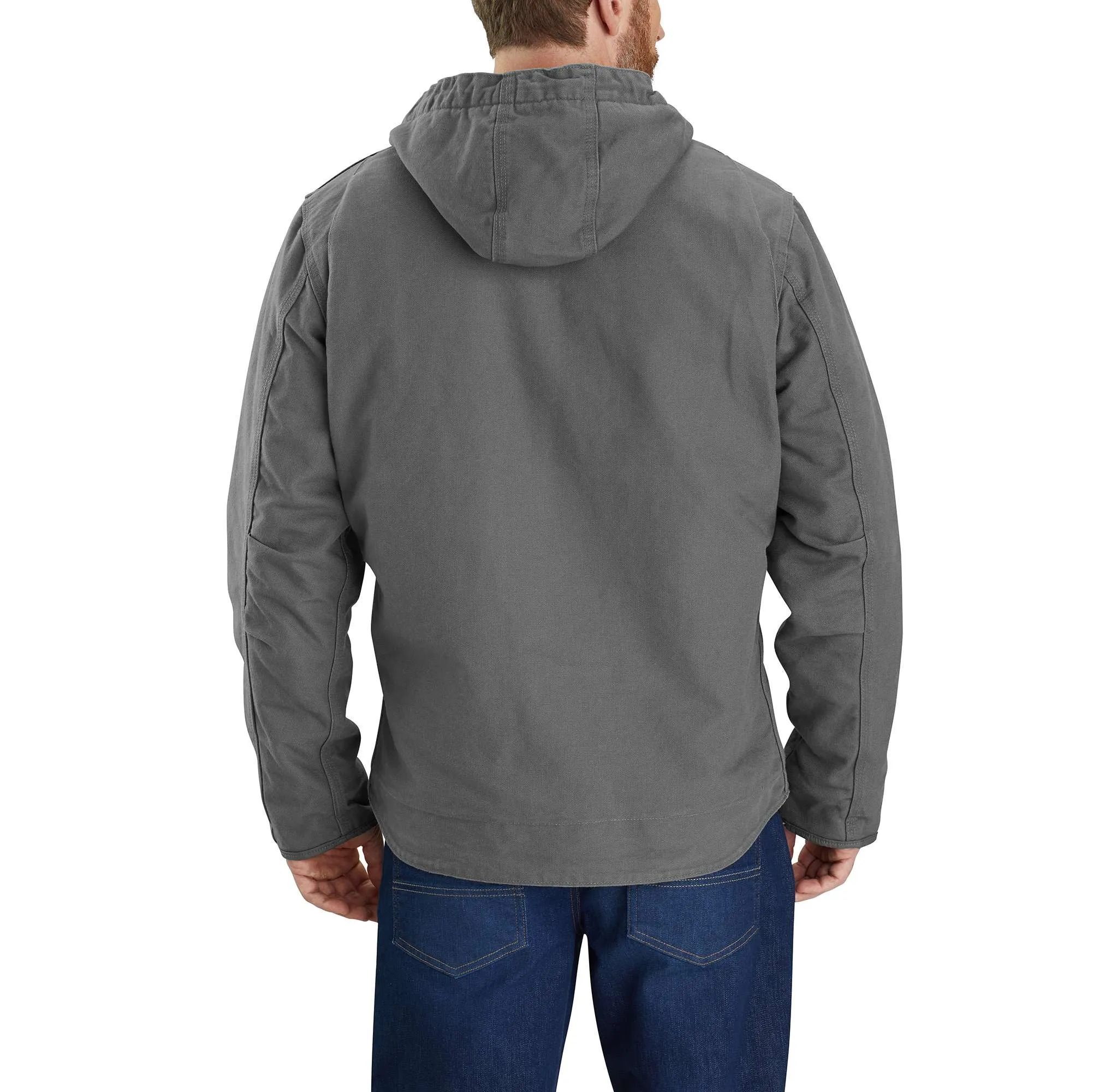 Relaxed Fit Washed Duck Sherpa-Lined Jacket