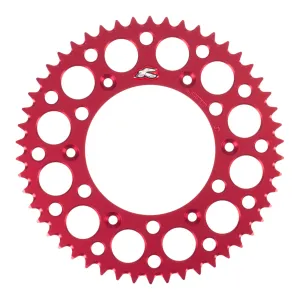 Renthal Sprocket Rear Red 50T Alloy 7075 T6 Grooved