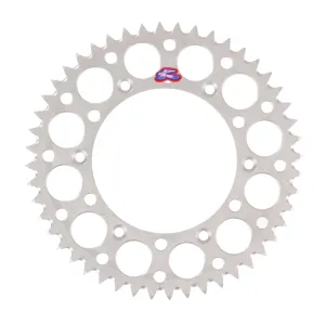 Renthal Sprocket Rear Silver 48T Alloy 7075 T6 Grooved