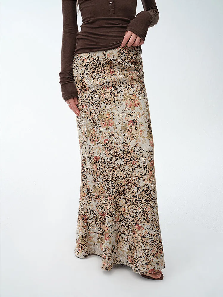 Retro Bias-Cut Fishtail Skirt