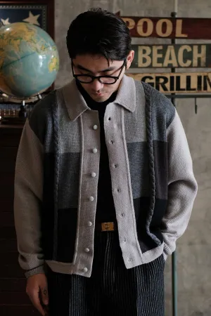 Retro Jacquard Cardigan