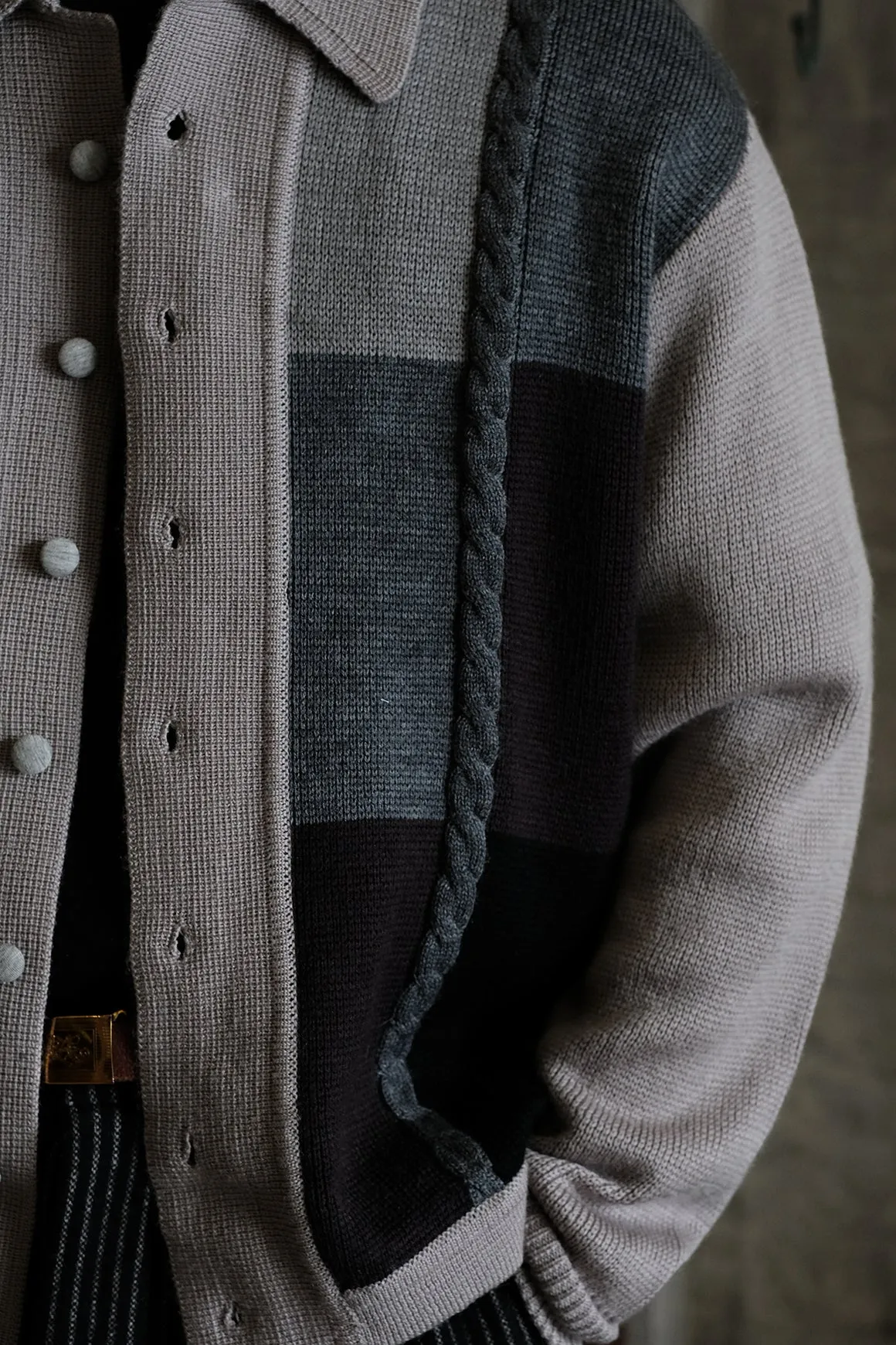 Retro Jacquard Cardigan