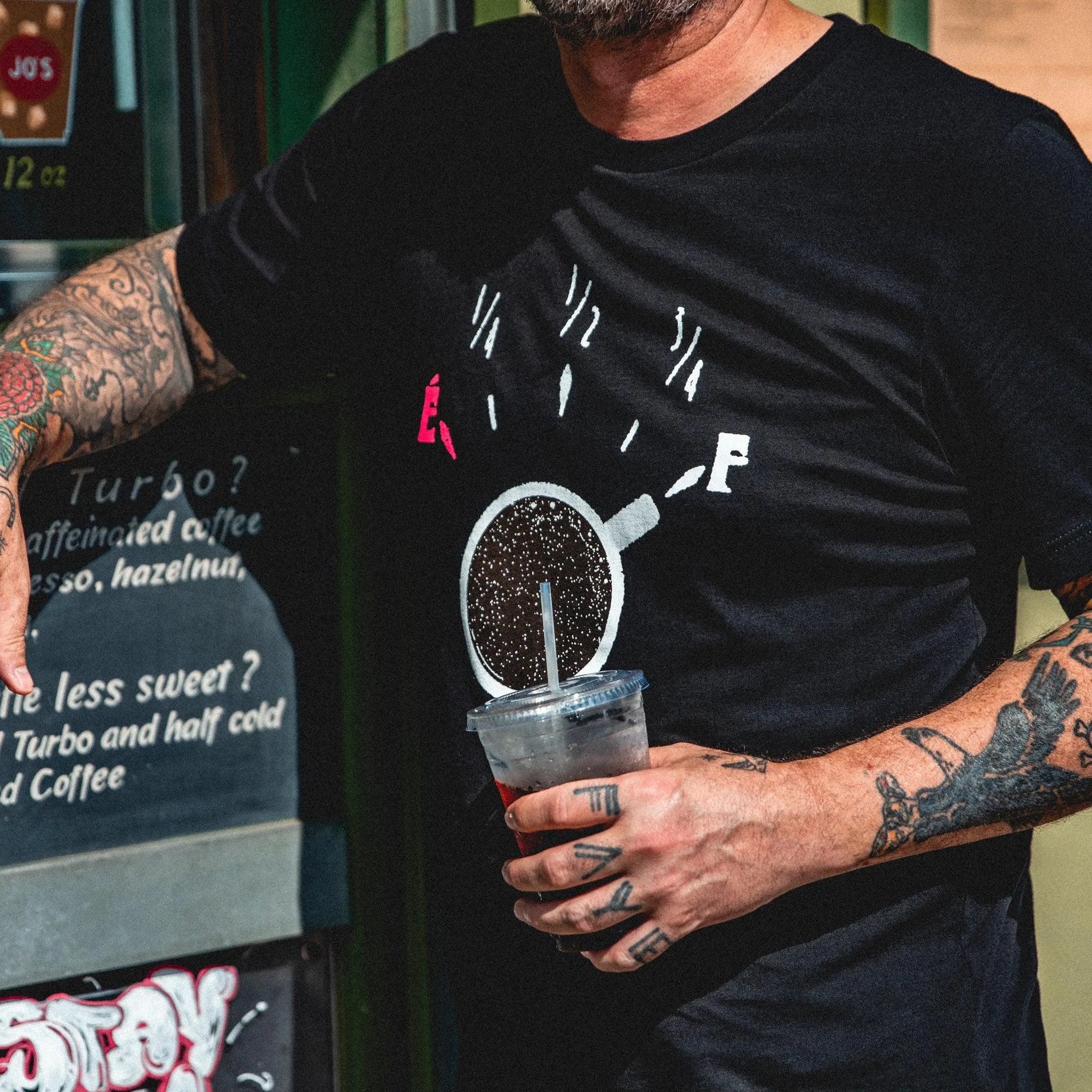 Revival Fast Coffee T-Shirt - Black