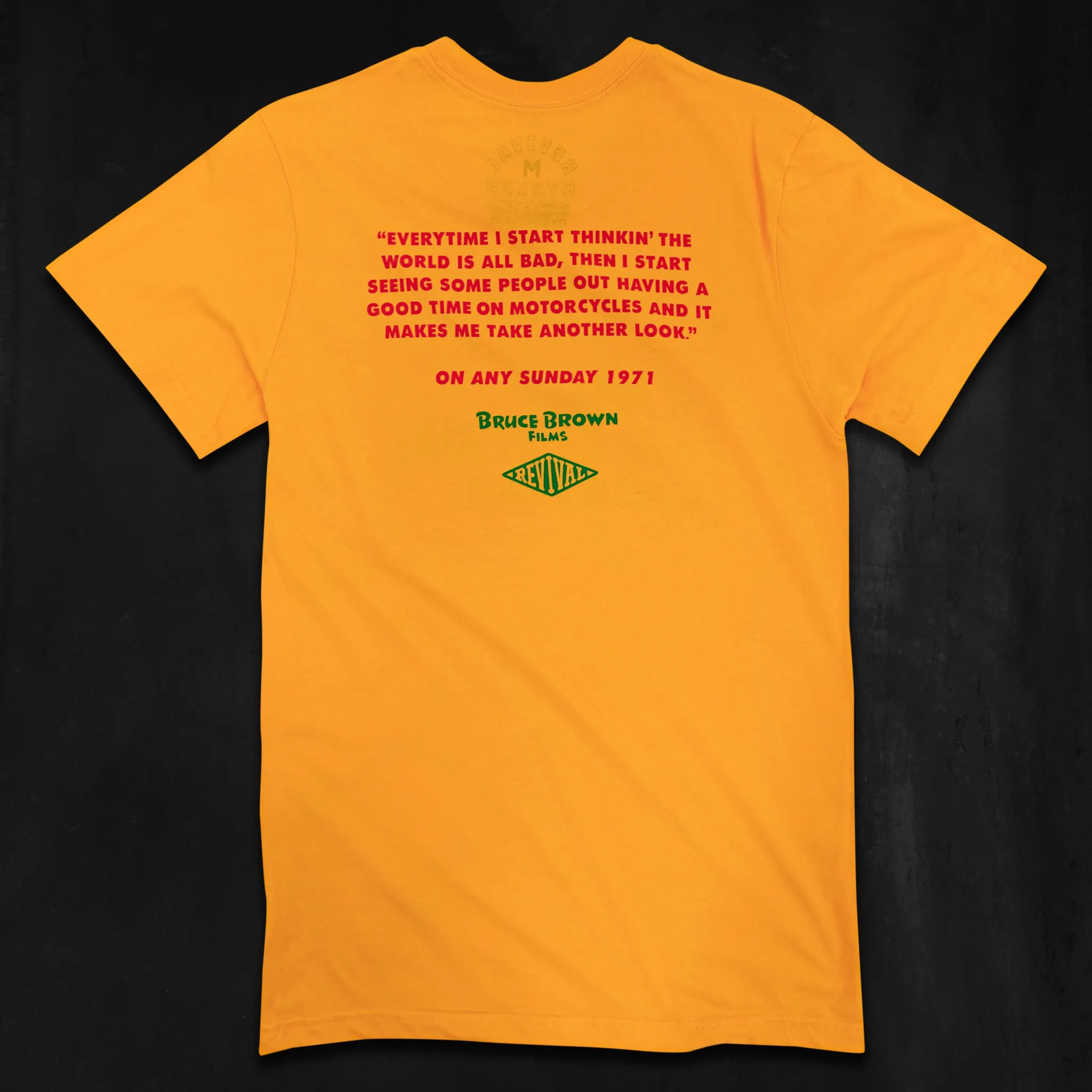 Revival X On Any Sunday Rally Dei Campioni T-Shirt - Orange