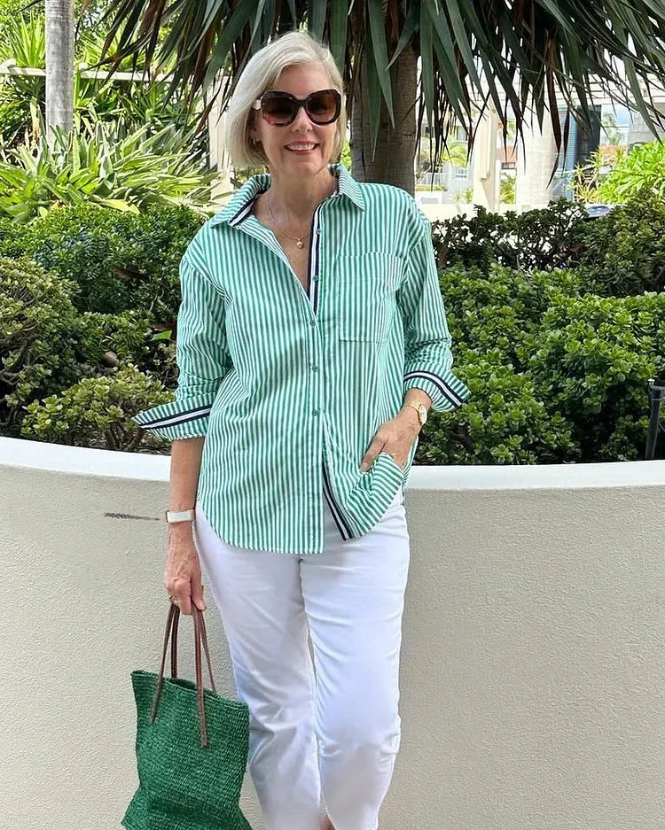 Rhonda | Striped Blouse