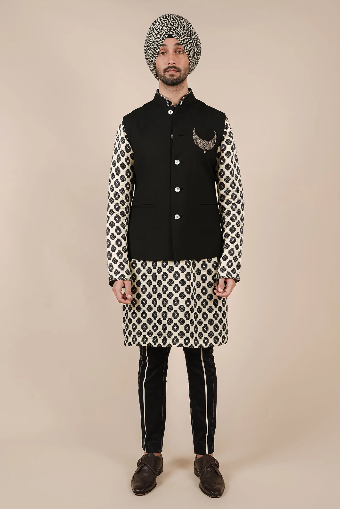 Rich Black Nehru Jacket