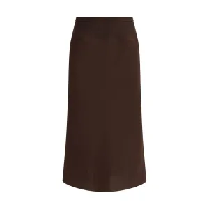 Rick Owens Silk midi Skirt
