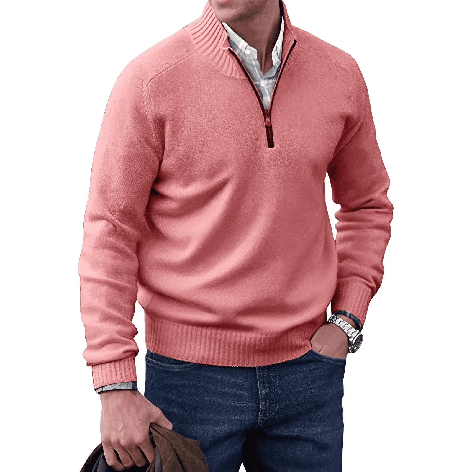 Rick™ - Zippered Cashmere Sweater
