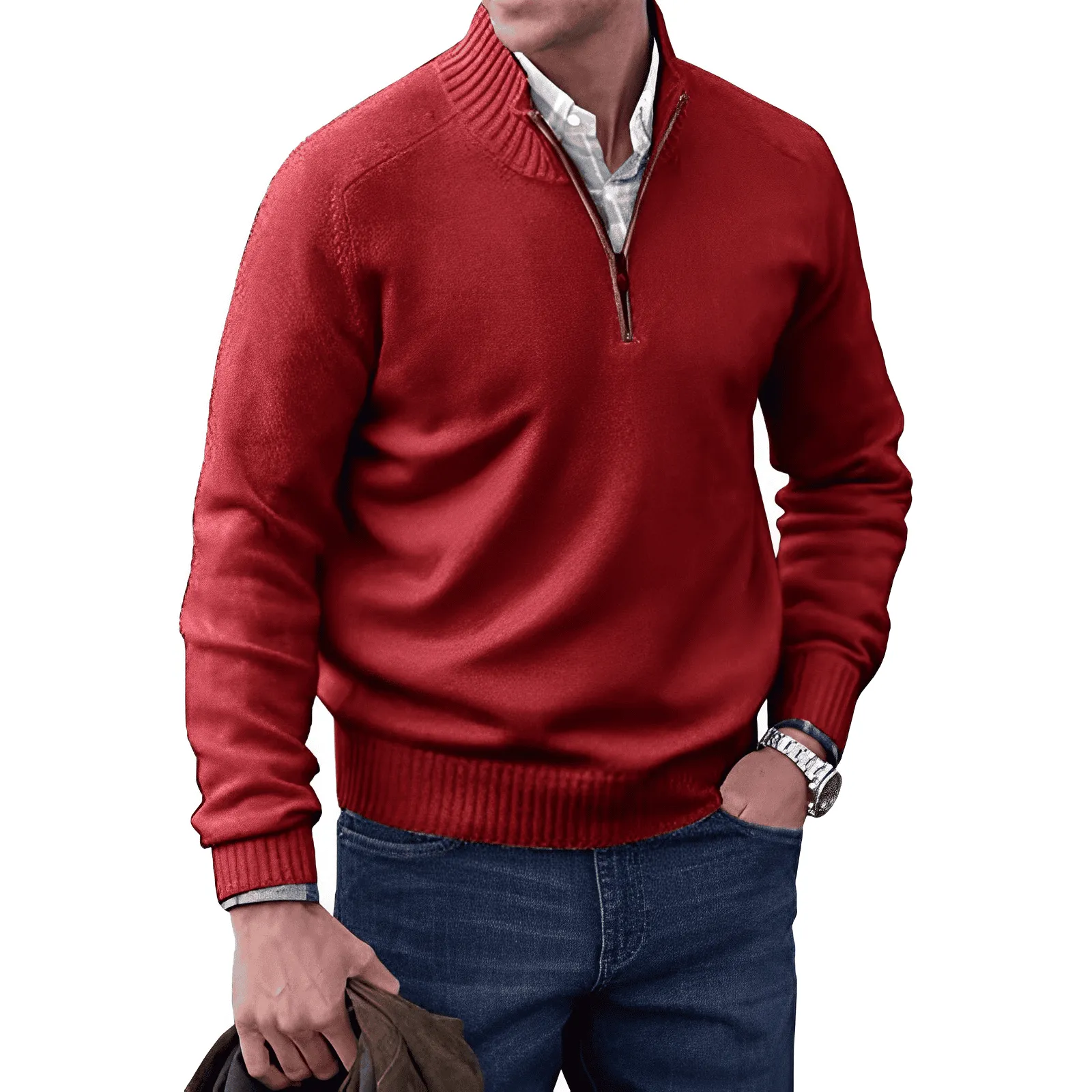 Rick™ - Zippered Cashmere Sweater