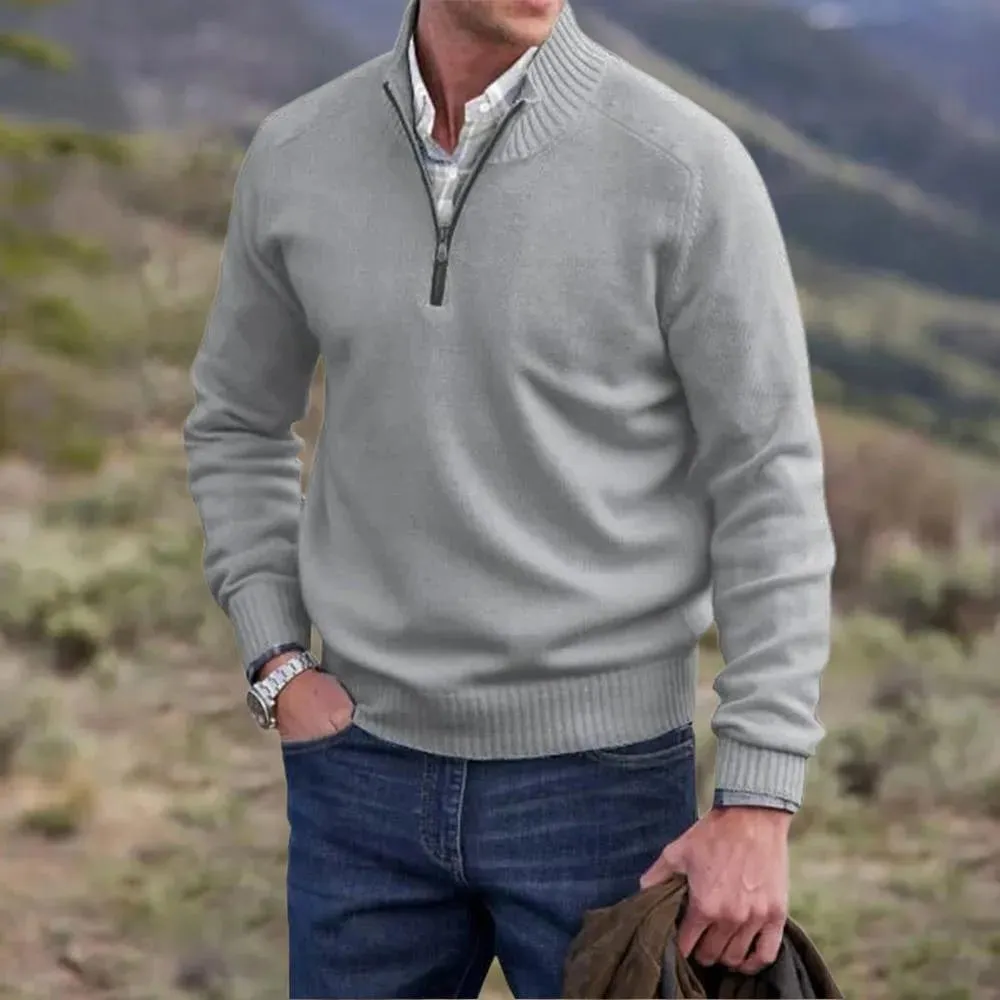 Rick™ - Zippered Cashmere Sweater