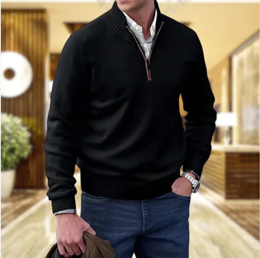 Rick™ - Zippered Cashmere Sweater