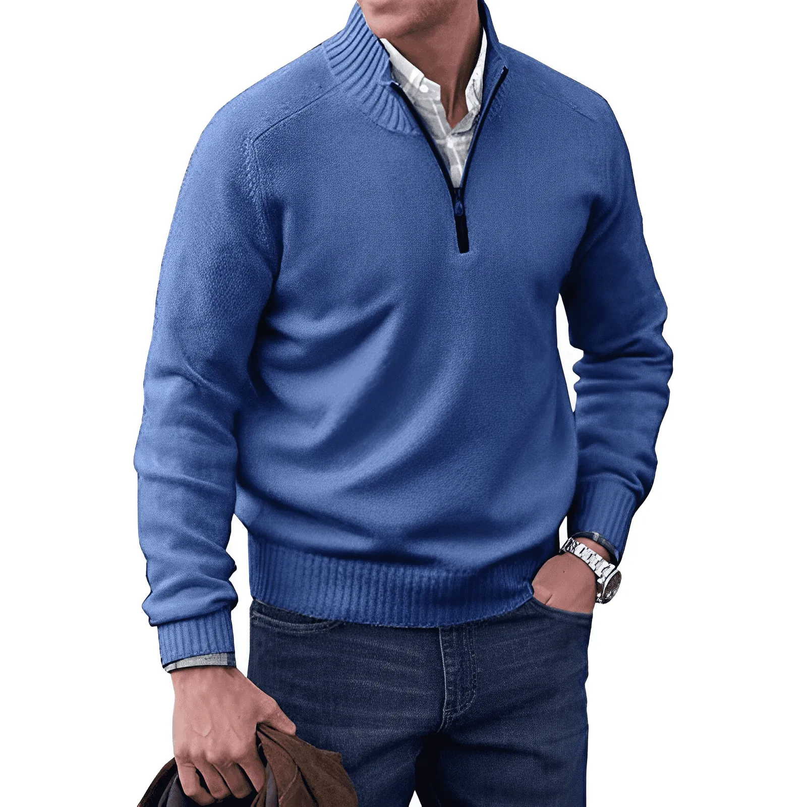 Rick™ - Zippered Cashmere Sweater