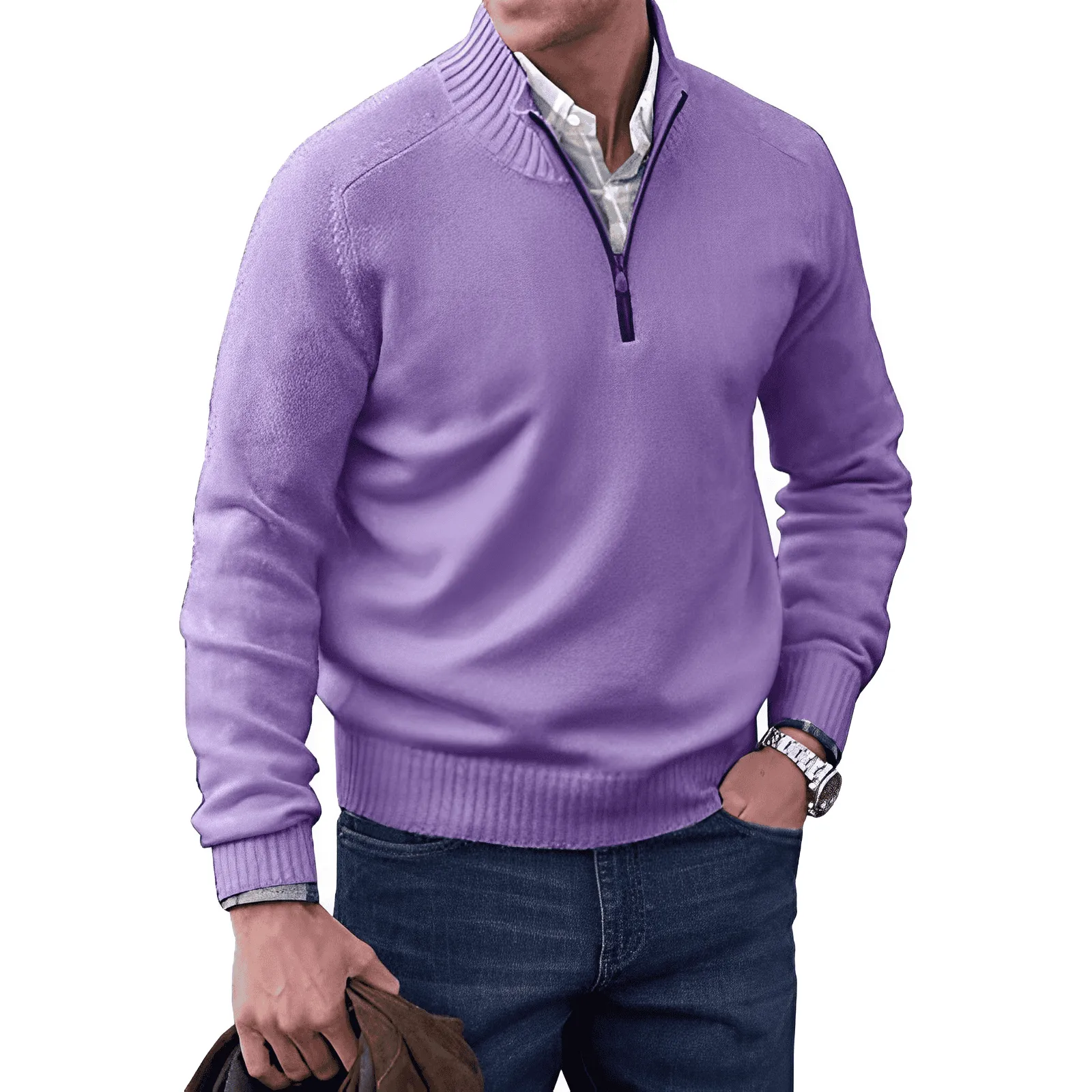 Rick™ - Zippered Cashmere Sweater