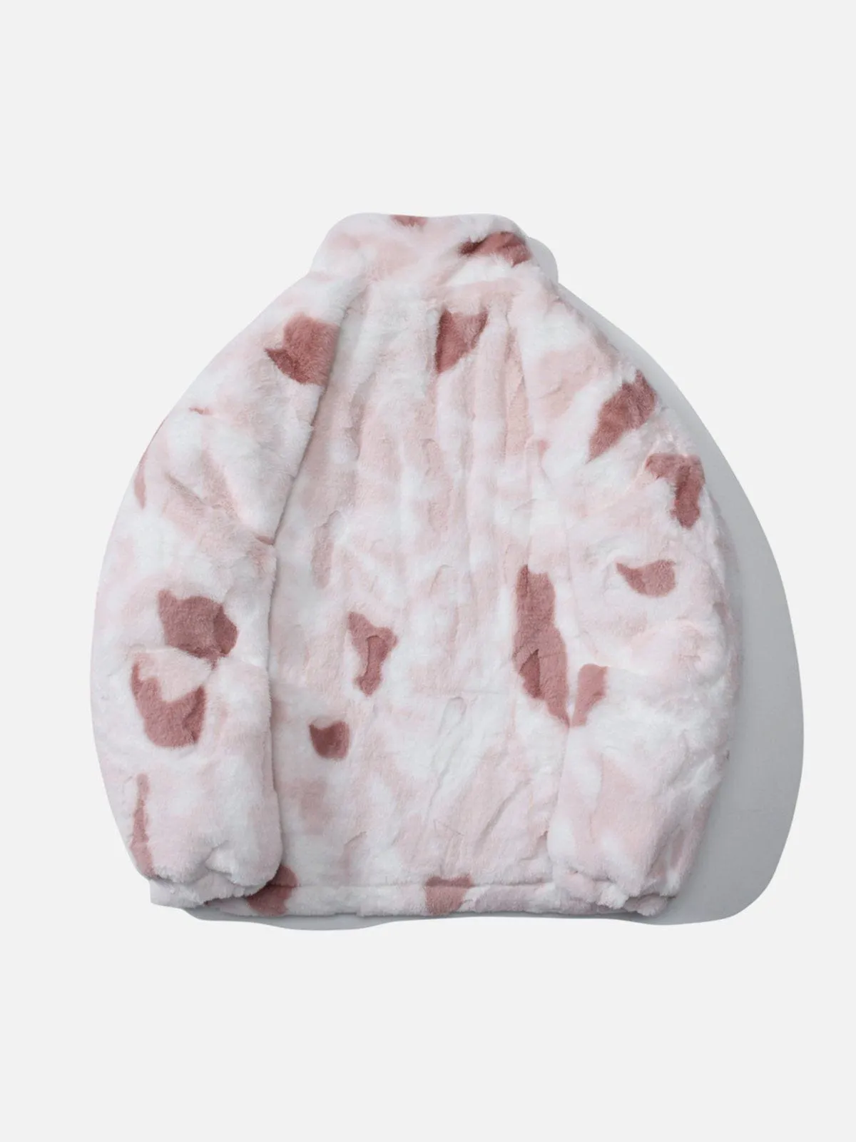Rimiro - Tie Dye Angel Bunny Label Sherpa Coat