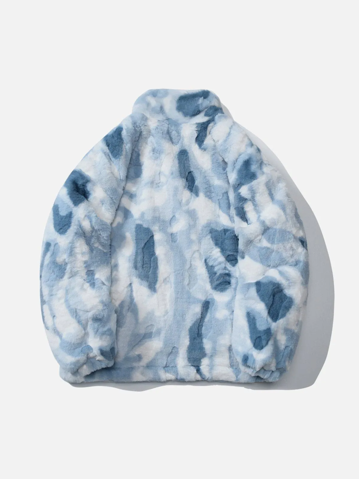 Rimiro - Tie Dye Angel Bunny Label Sherpa Coat