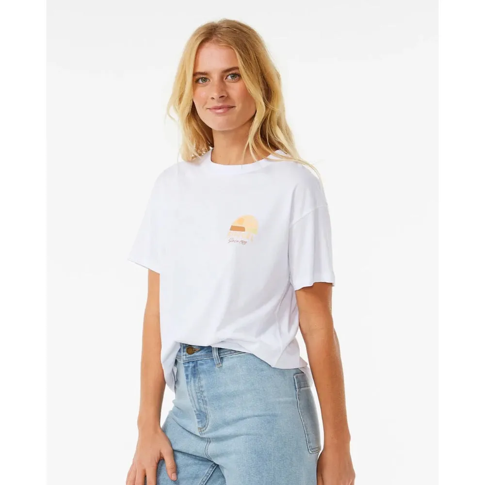 RIP CURL LINE UP RELAXED TEE WHITE