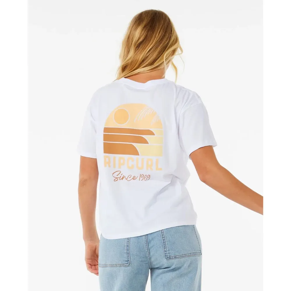 RIP CURL LINE UP RELAXED TEE WHITE