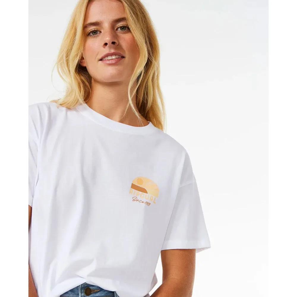RIP CURL LINE UP RELAXED TEE WHITE