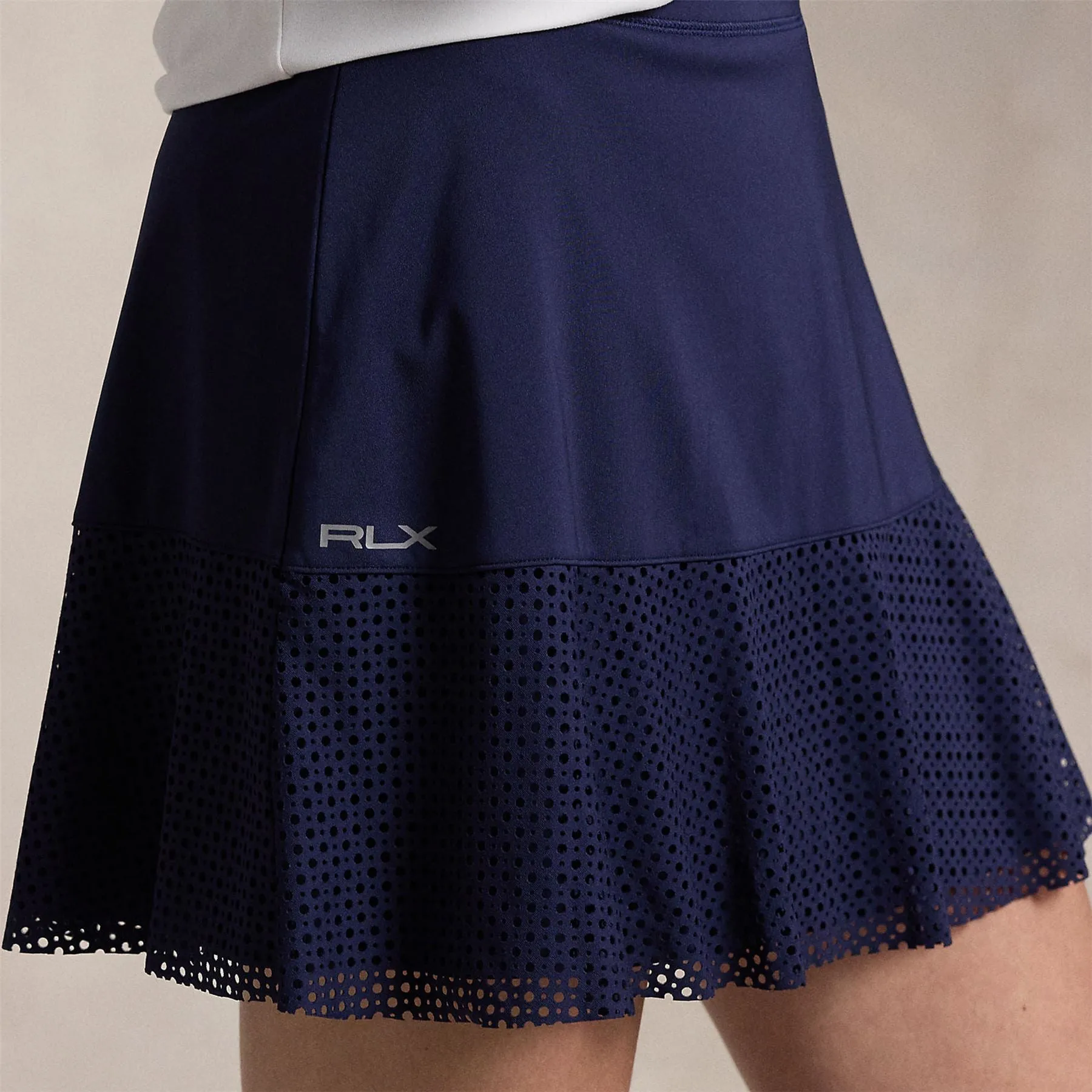RLX 15 Inch Eyelet Interlock Skort Refined Navy