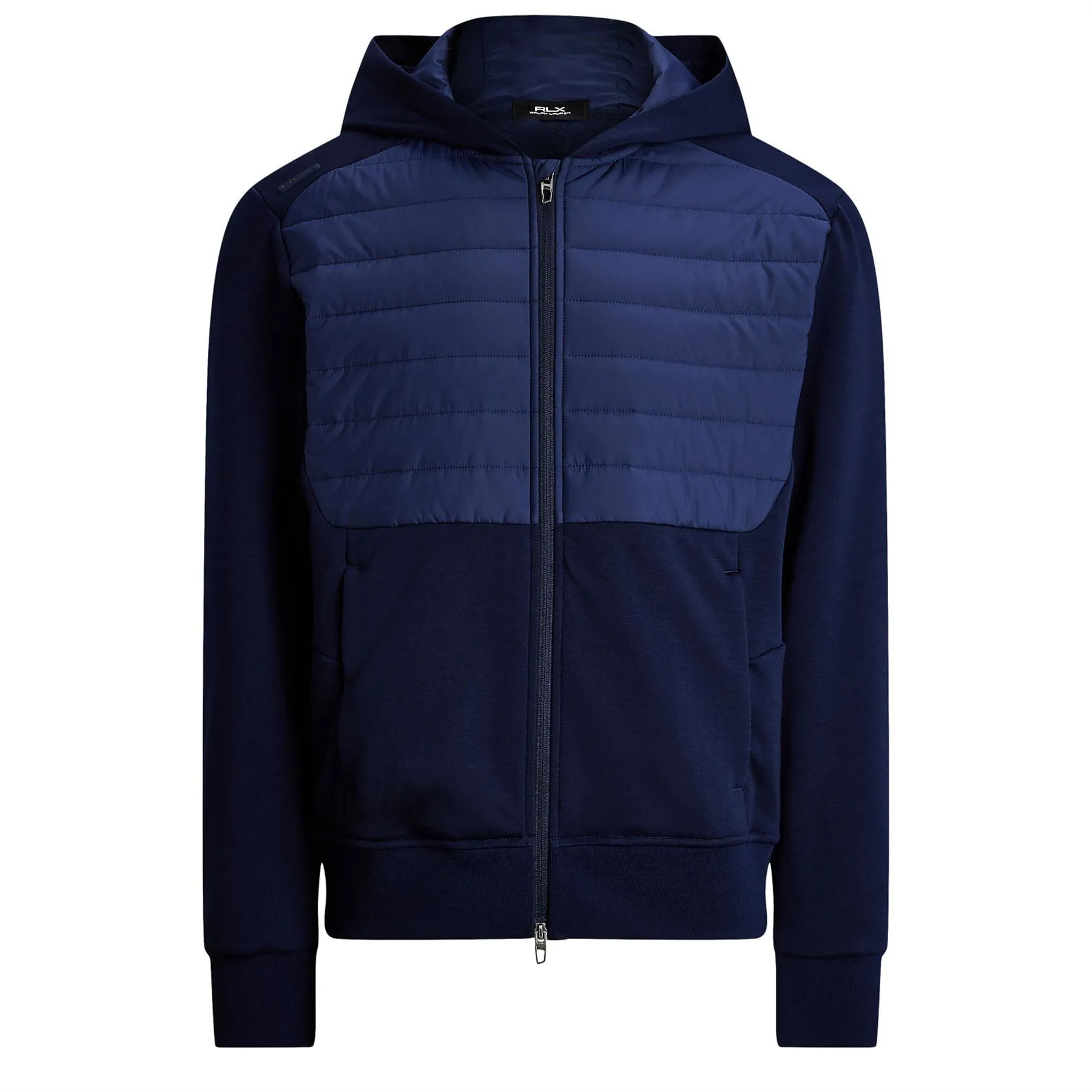 RLX Full Zip Heavytech Wool Hooded Hybrid Jacket Refined Navy
