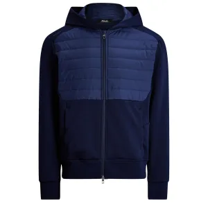RLX Full Zip Heavytech Wool Hooded Hybrid Jacket Refined Navy