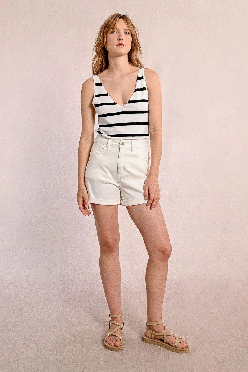 ROLLED UP SHORTS