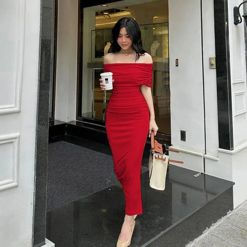RONA | ELEGANT OFF-SHOULDER DRESS