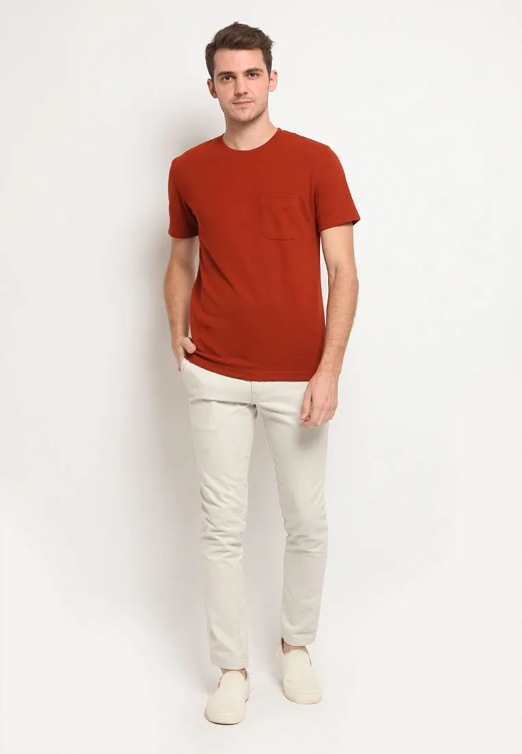 Round Neck T-Shirt With Pocket