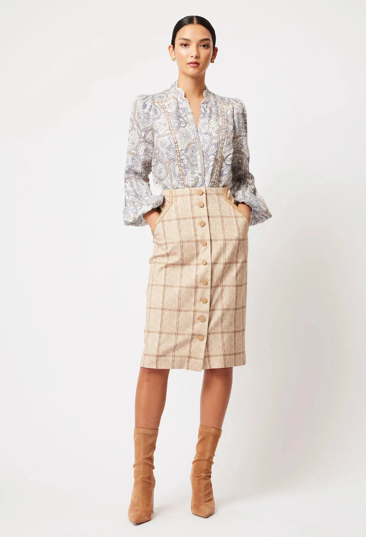 Sale - Once Was - Vega Viscose Cupro Shirt - Astral Print